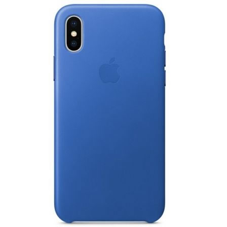 Apple Funda Iphone X Leather Case Azul Electrico Mrgg2zm